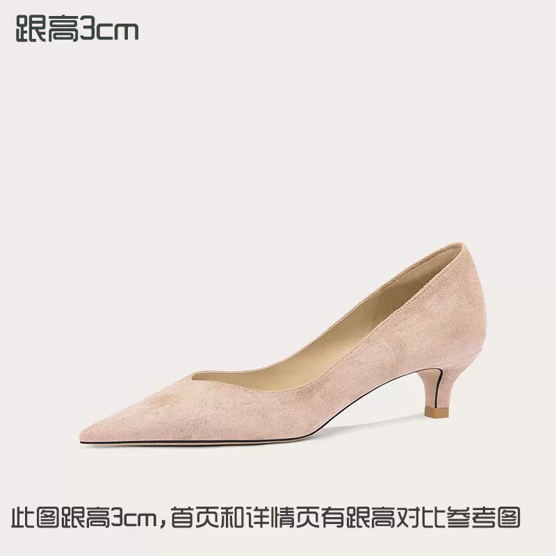 Lily Wei Temperament Versatile V-mouth High Heels