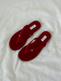 ENNU Flat Bottom Matte Turned Fur Outer Slippers