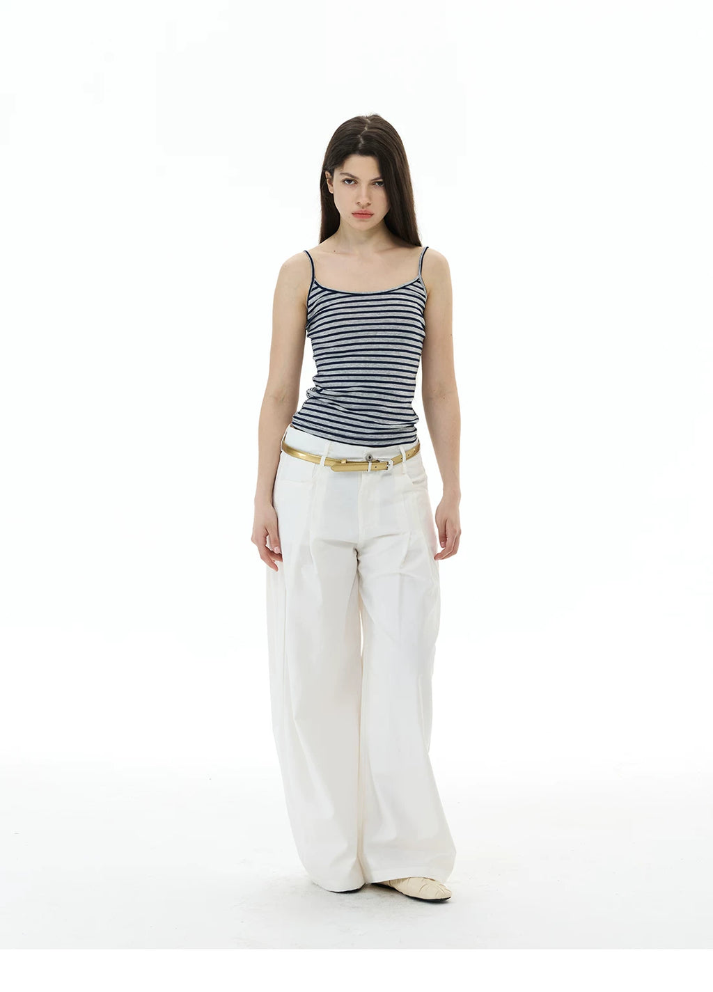 WLNEXT Comfortable Loose Pleated Casual Pants