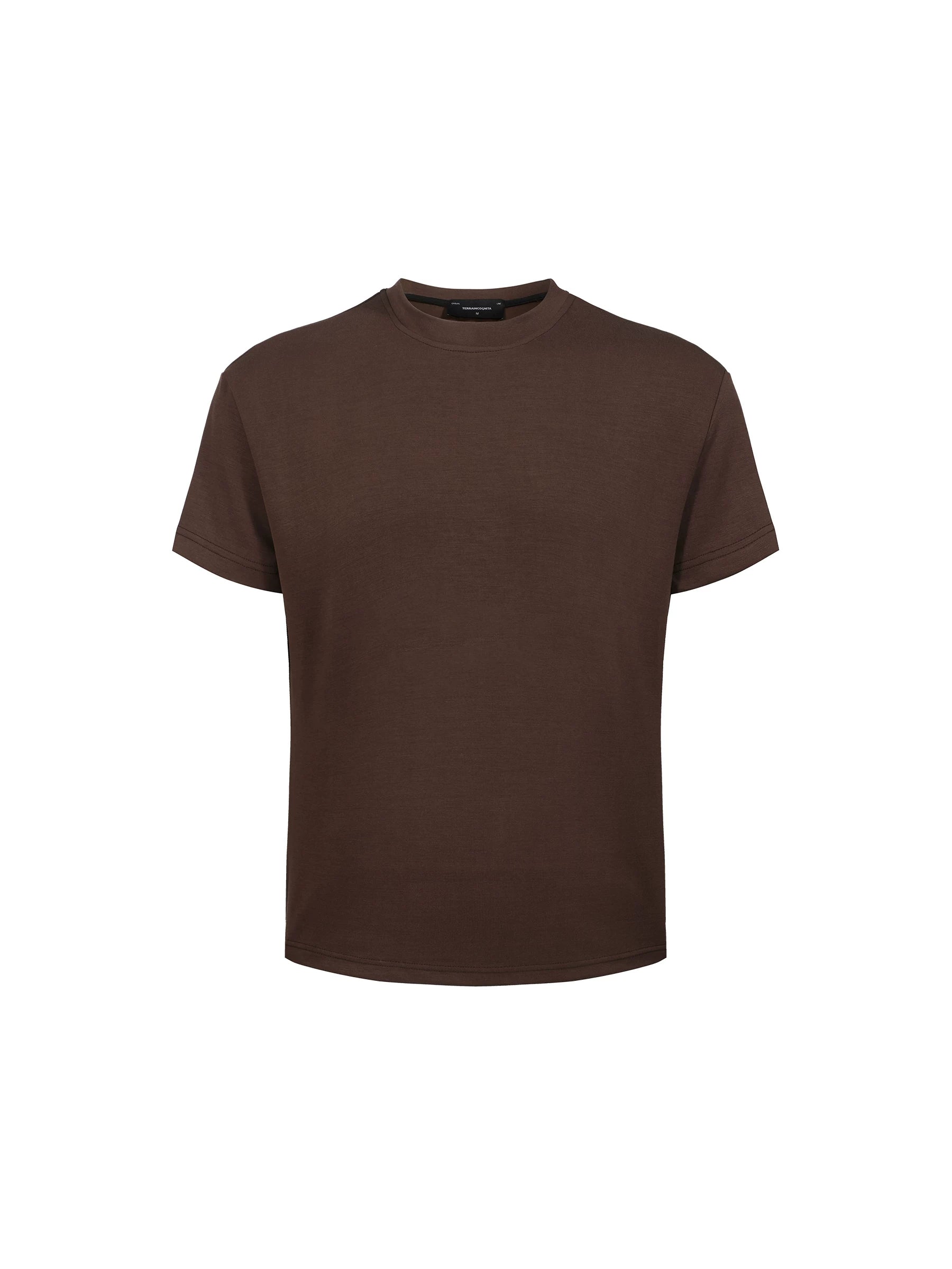 TERRAINCOGNITA Front Shoulder Cool High Elastic Round Neck Tee