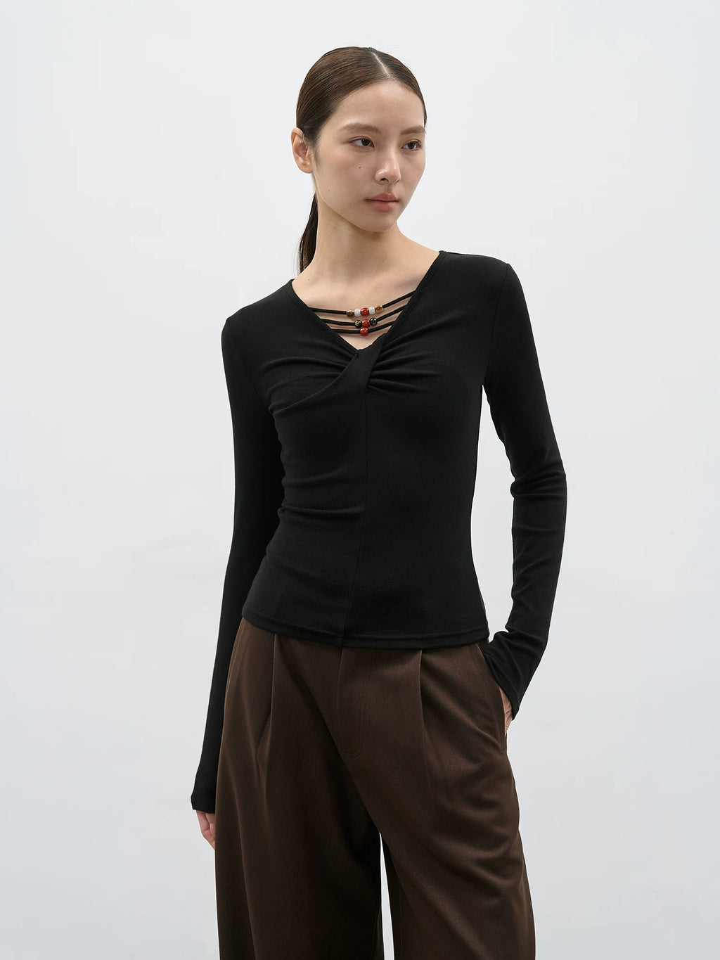 EIGHTHMONTH Niche Fashion Slim Long Sleeves