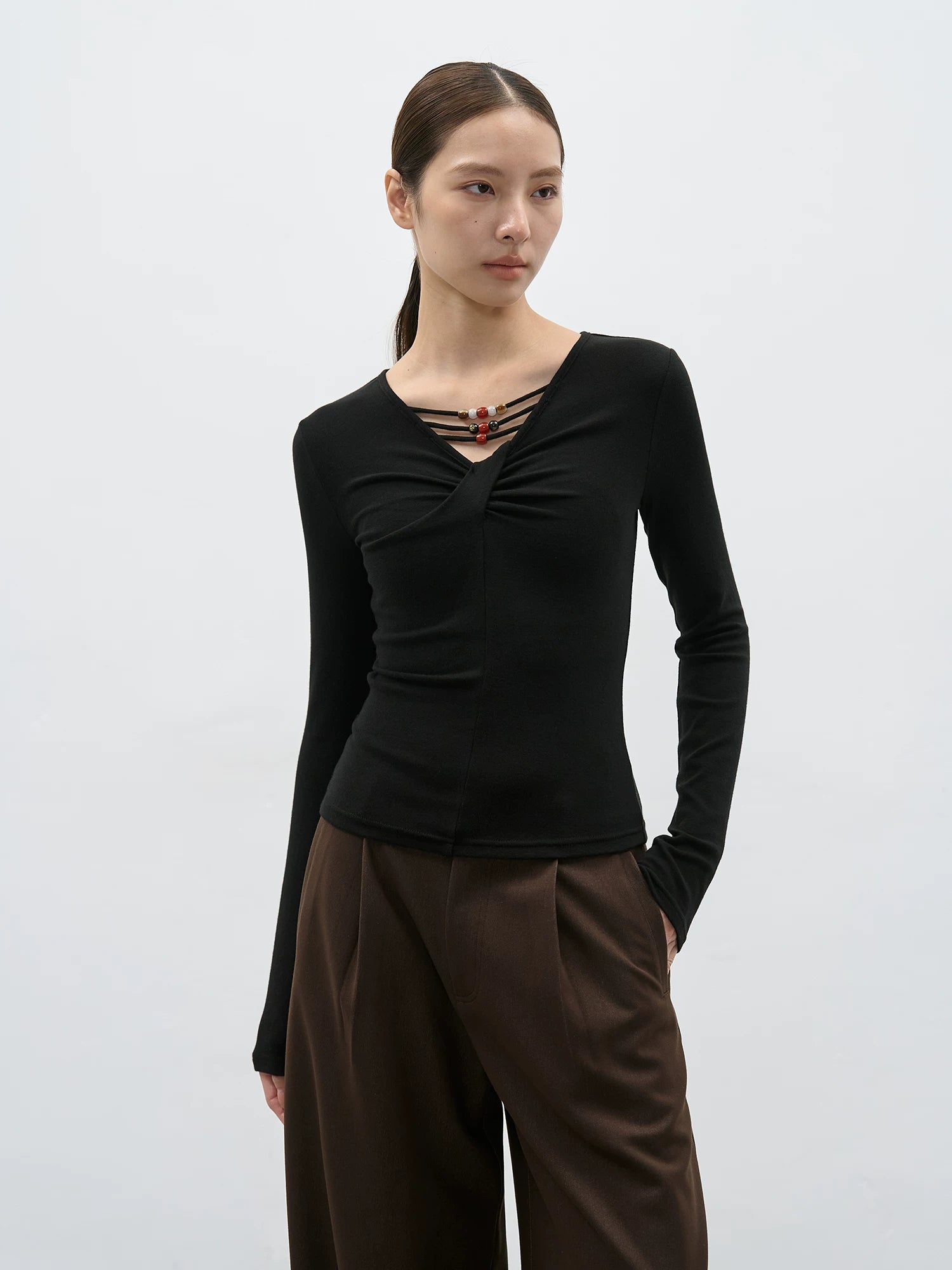 EIGHTHMONTH Niche Fashion Slim Long Sleeves