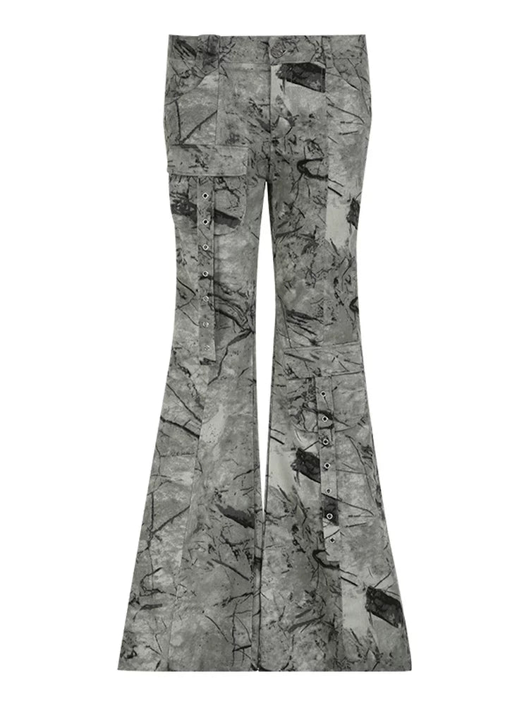 FUNOFF Tooling Low-rise Micro-pull Jeans
