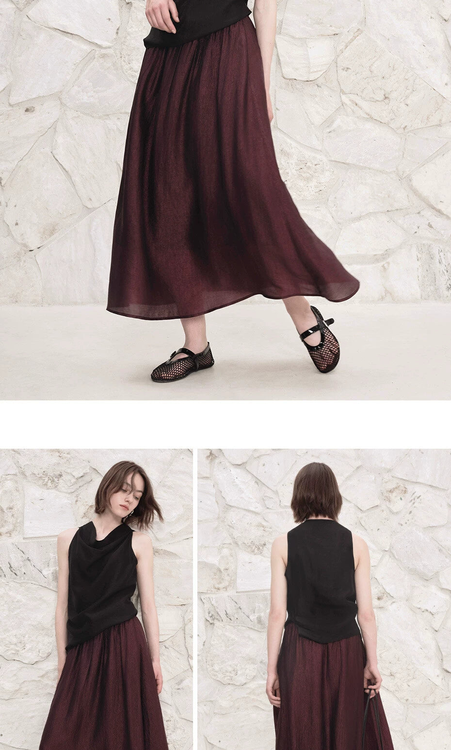 Giordano Versatile Elastic Waist Skirt