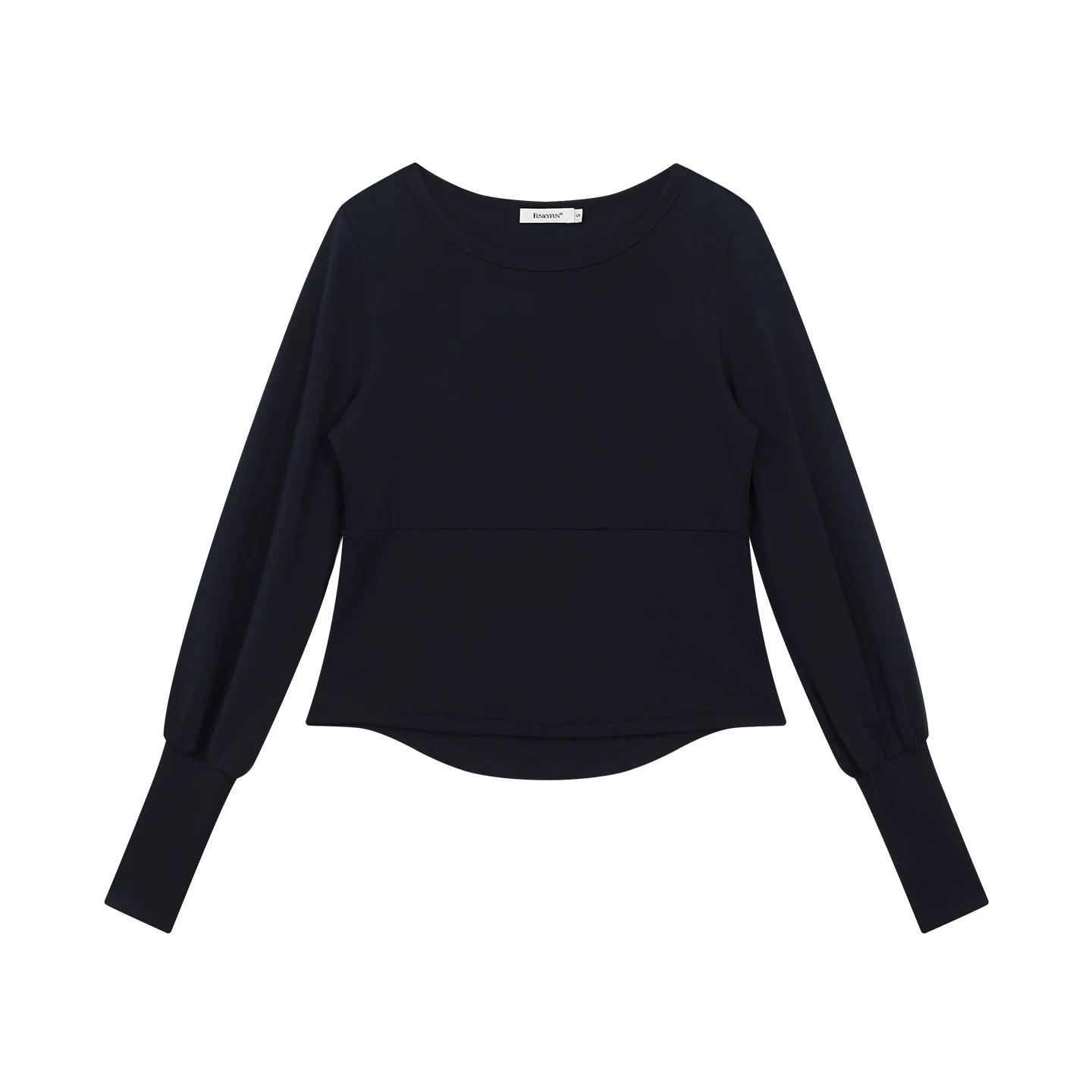 FUNKYFUN Two Wear Shawl Wide Neck Treasure Long Sleeve