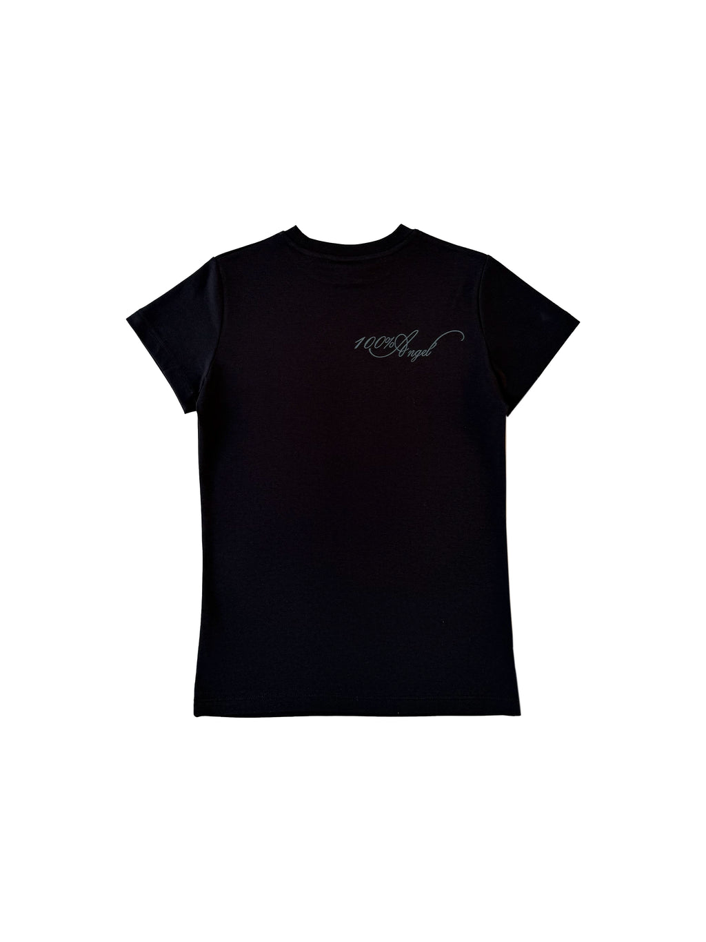 CHAI Cartoon Button Slim Elastic Tee