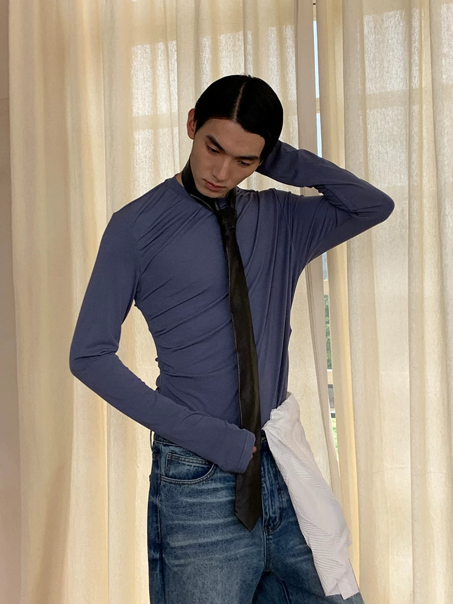 JCAESAR Retro Erasable Leather Tie