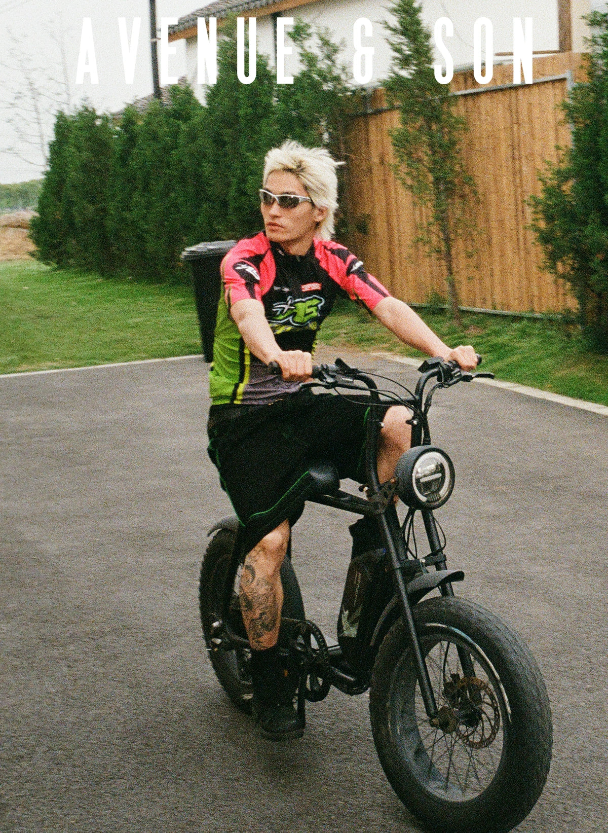 AVENUESON Zipper Cycling Suit Racing Suit