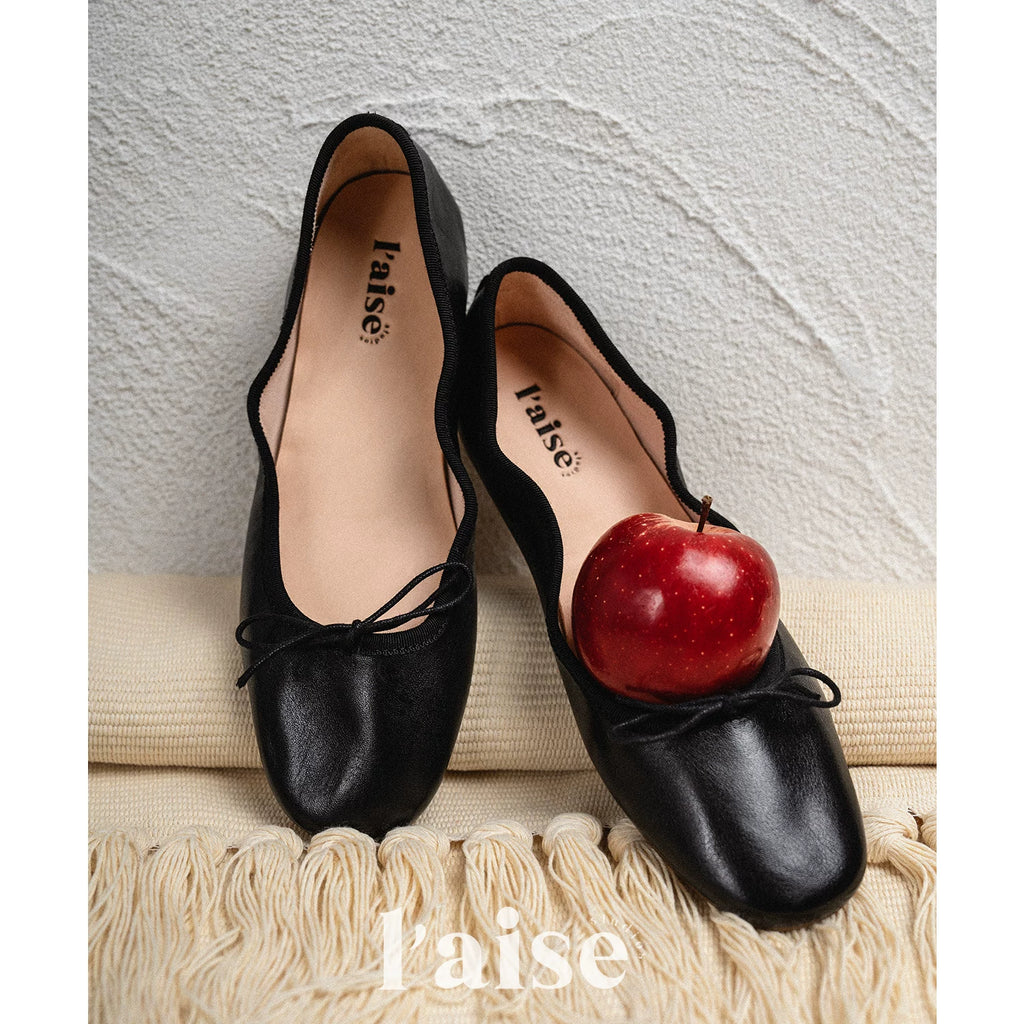 L'aise Shallow Mouth One-pedal Single Shoes