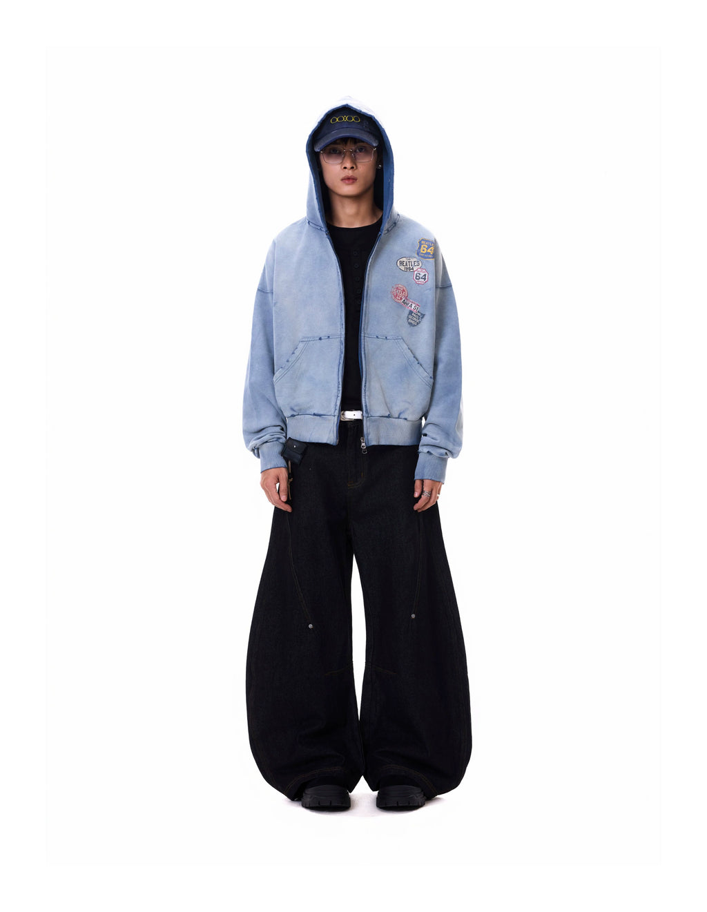 BTSG Wear Badge Label Print Cardigan Jacket