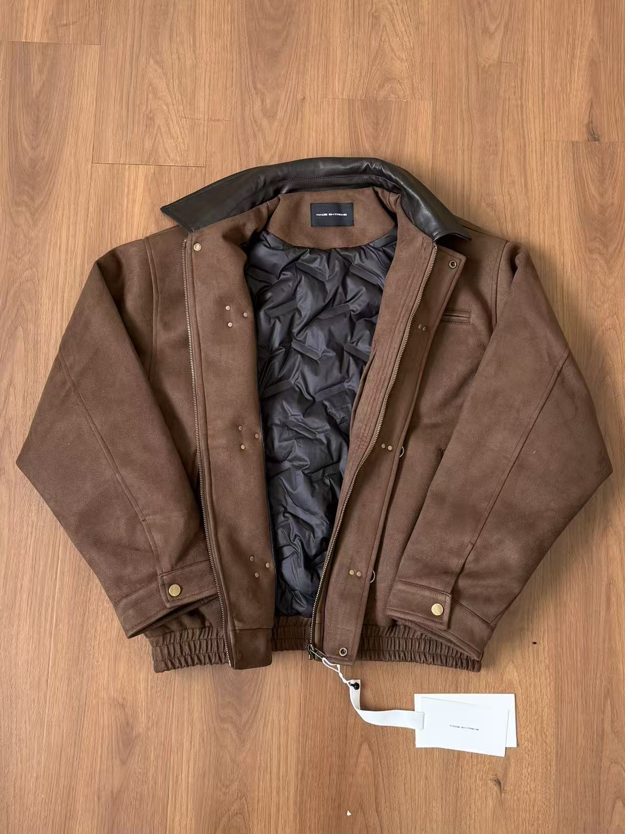 EME Suede White Duck Down  Thickened Thermal Jacket