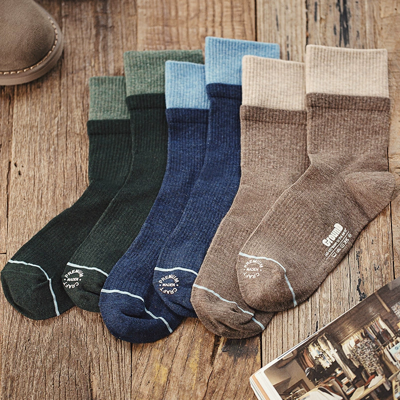 Madden spring medium tube long socks Ami Kaji color