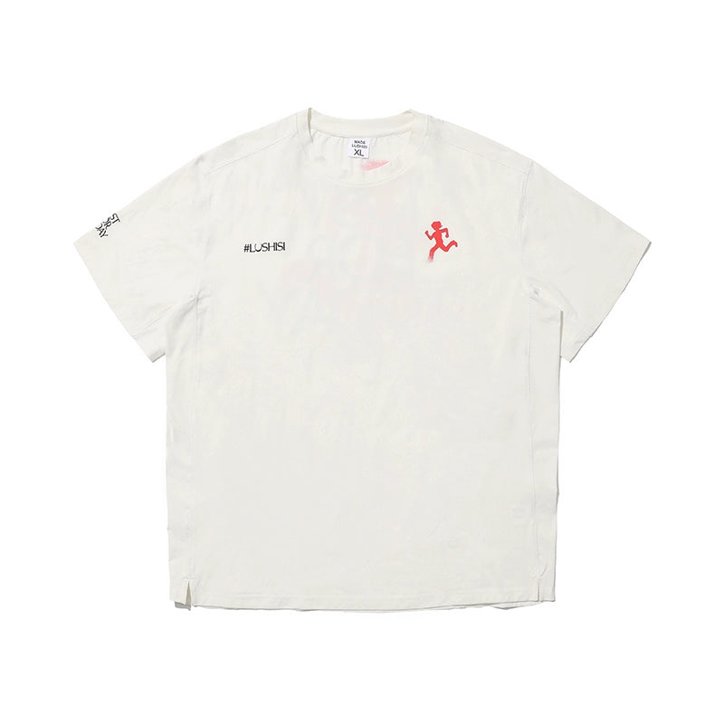 LUSHISI Moisture Wicking Exercise Short Tee