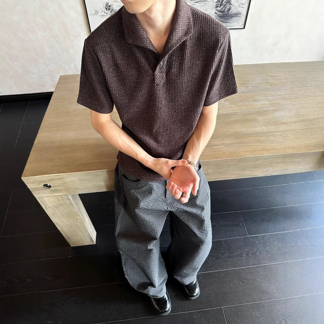 EME Casual Front Shoulder Polo Shirt