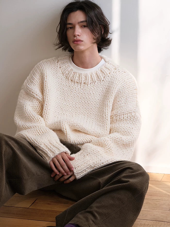 CARPEM Thick Needle Loose Lazy Sweater
