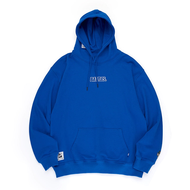 Battles Embroidered Cotton Terry Hooded Sweater