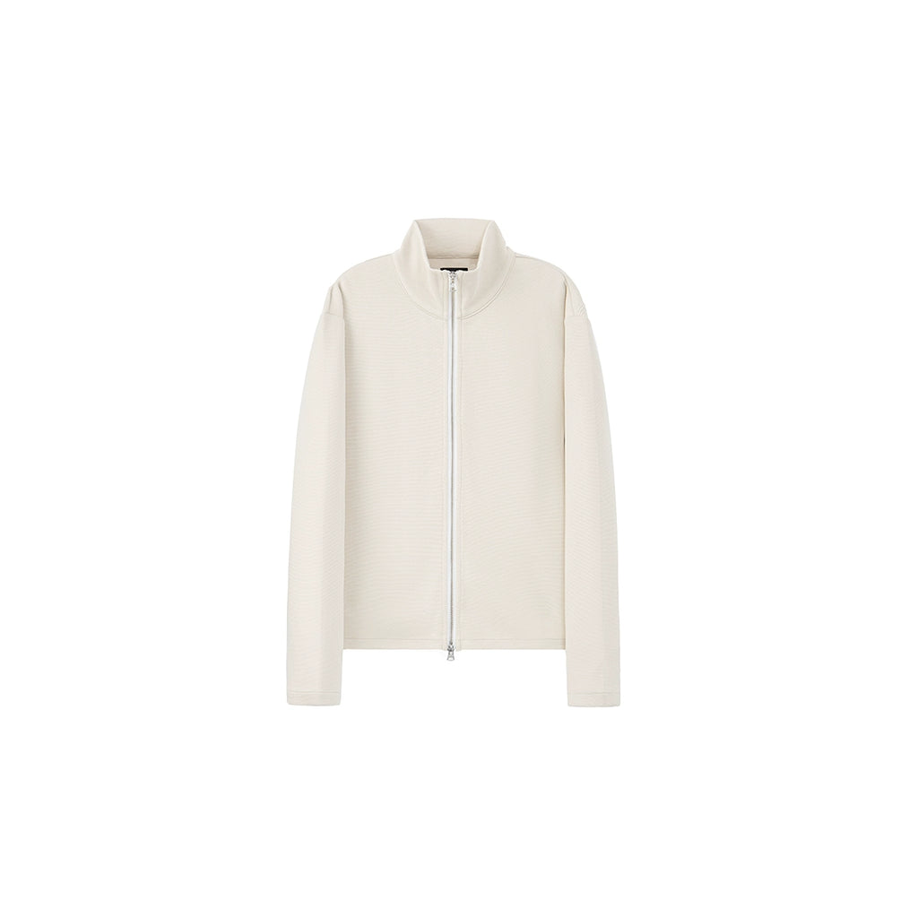 PLUS NO LOGO Casual Jacquard Striped Sweater Jacket