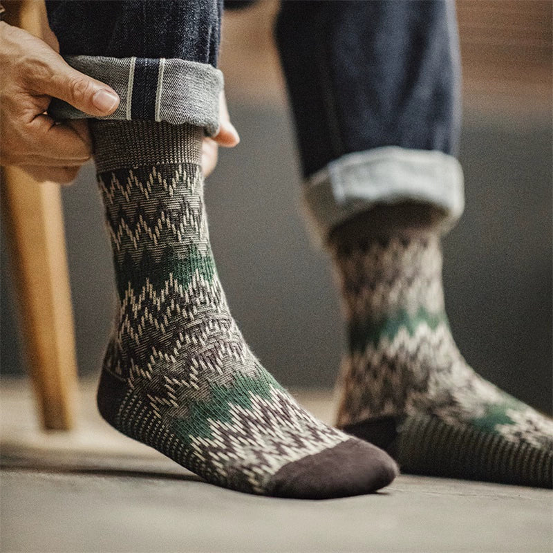Maden Vintage Woven Tube Socks