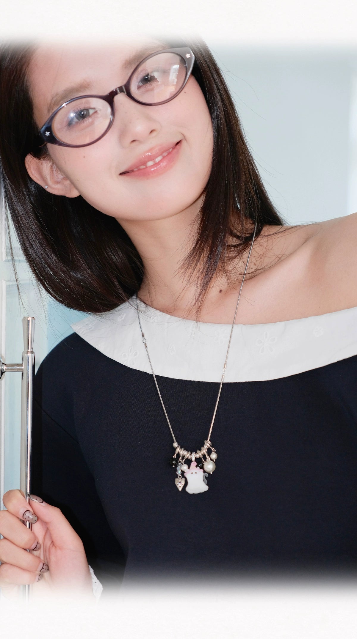 ParanoidP Ghost Cat Pendant Fashion Personality Necklace