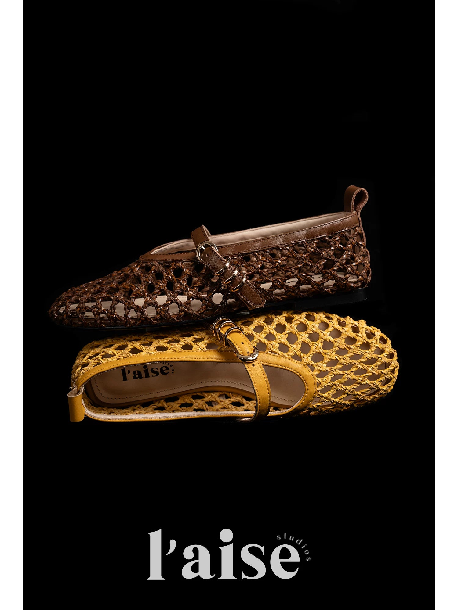 L'aise Vintage Fashion Strap-on Shoes