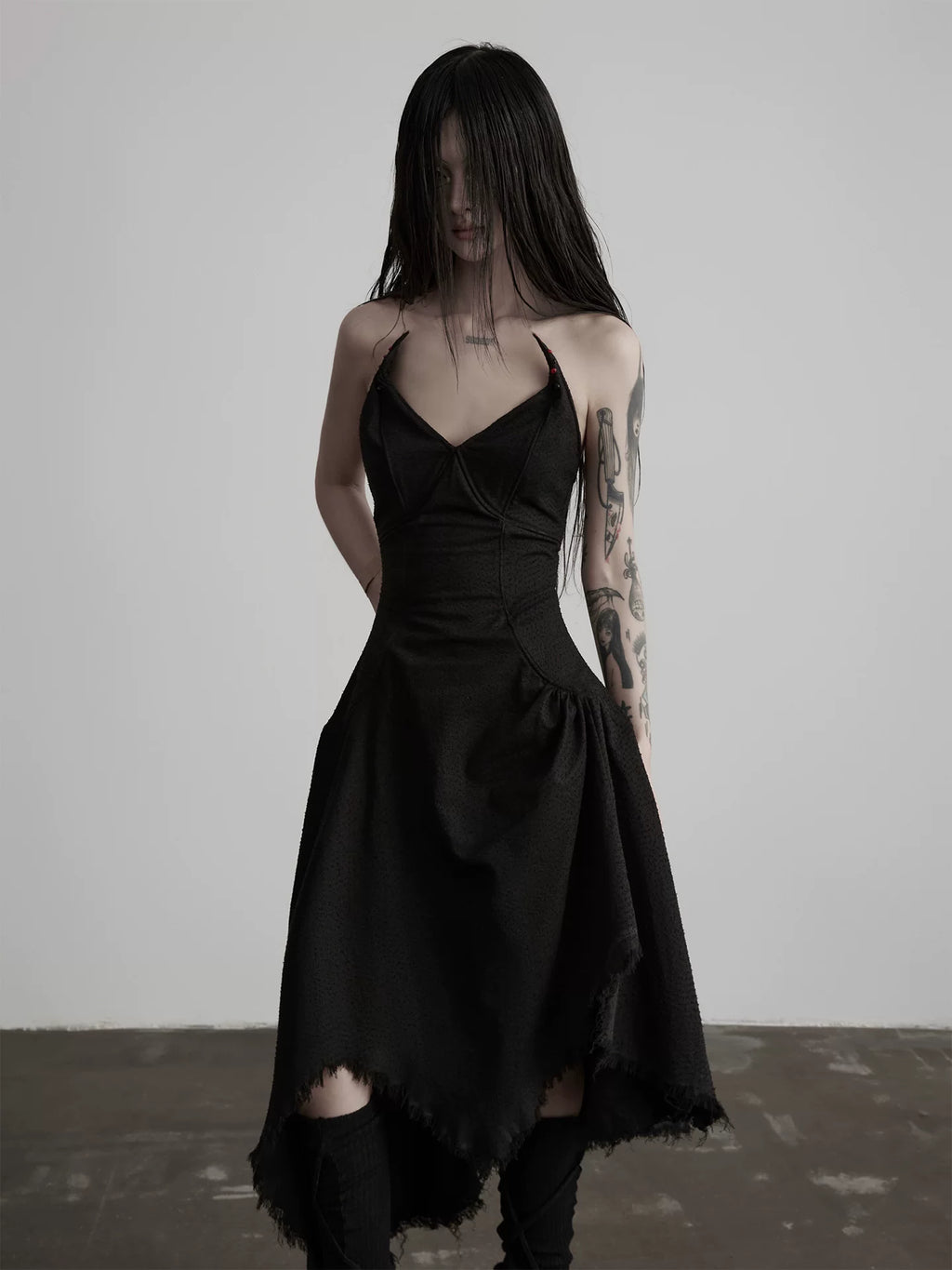 INDULGE Hem Waist Tube Top Dress