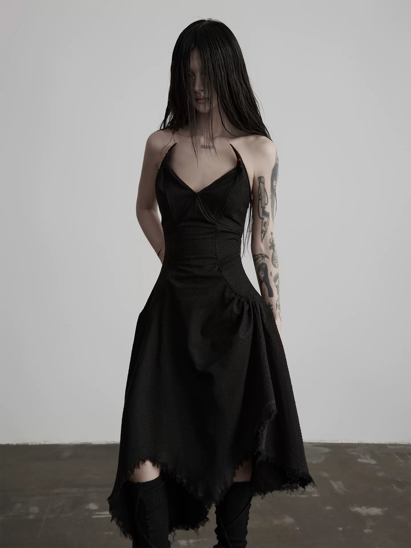 INDULGE Hem Waist Tube Top Dress
