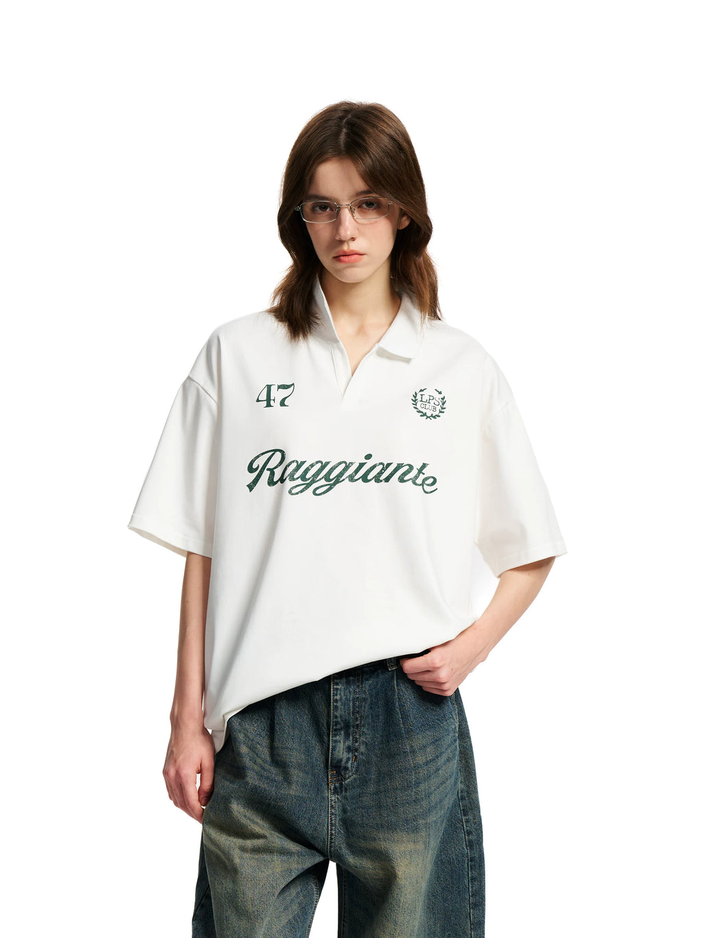 Loopsoon Lapel Loose Fashion Loose Tee