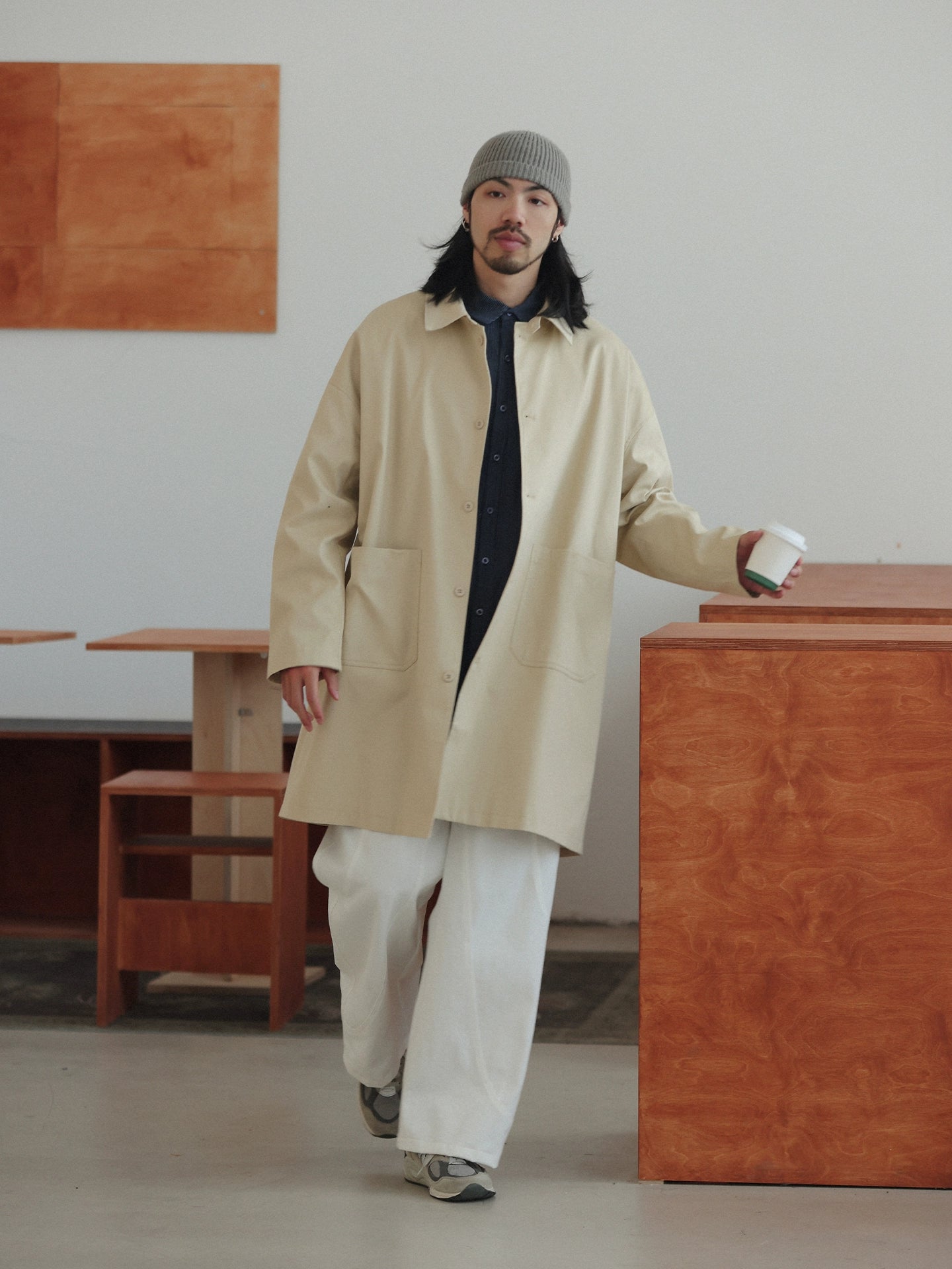 NOEARS Vintage Loose Shoulder Casual Jacket