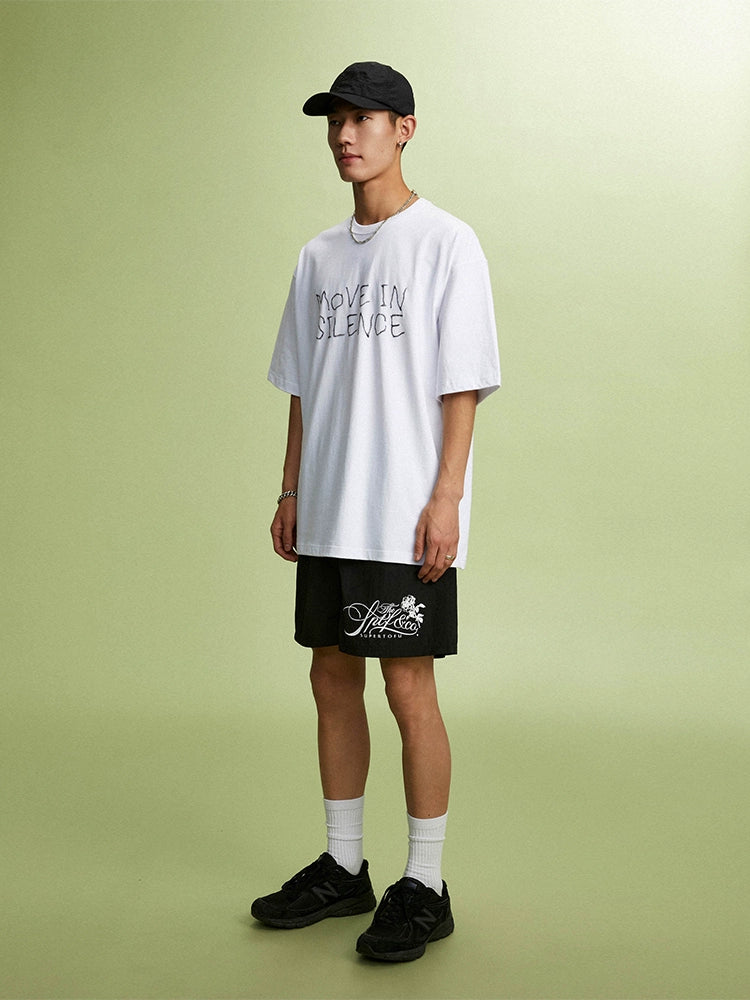 SUPERTOFU Retro Rose-shaped Sports Shorts