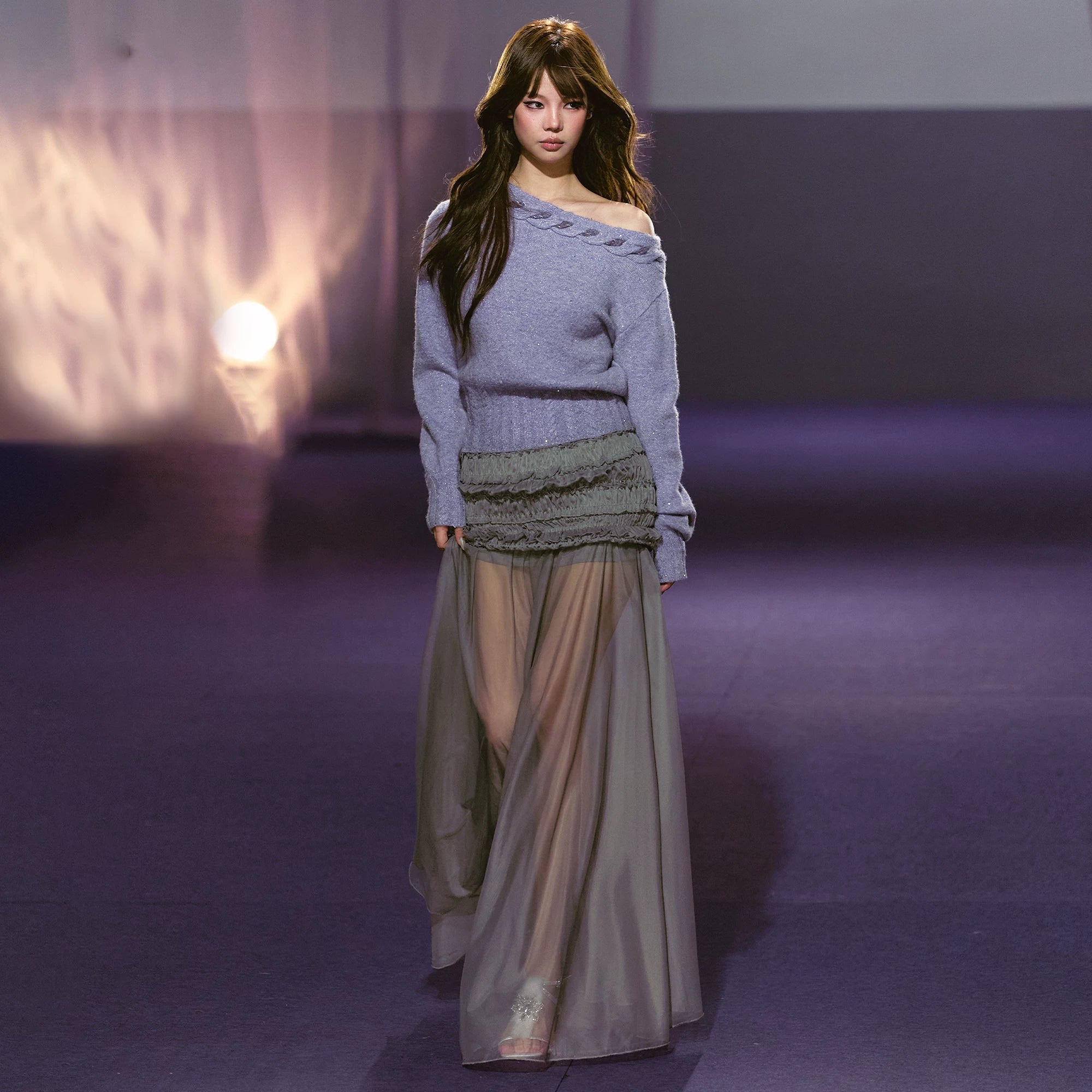 AGAM Lazy Waist and Thin Knitted Sweater