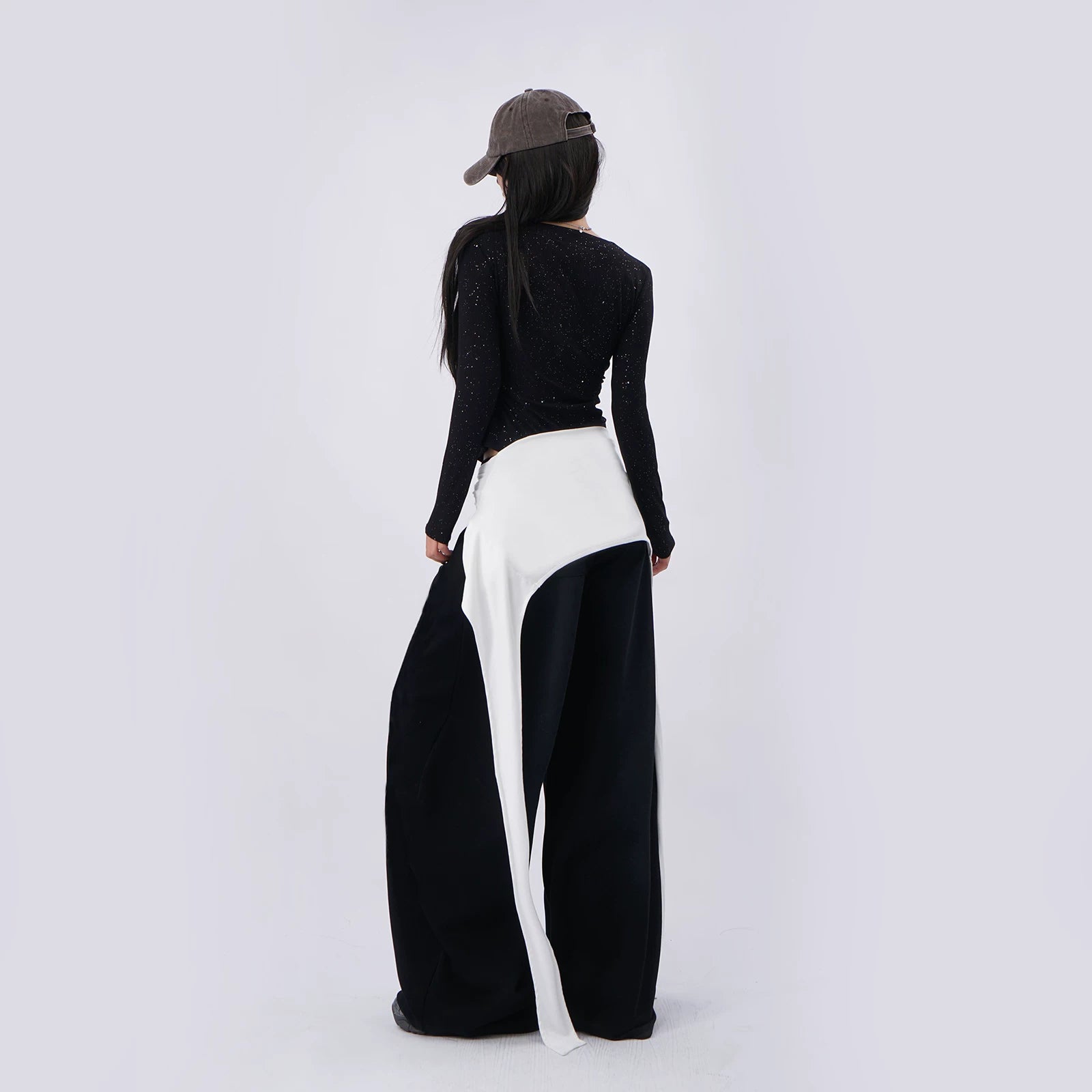SAMUSAN Streamer Waist Towel Two Wear Casual Long Sleeves