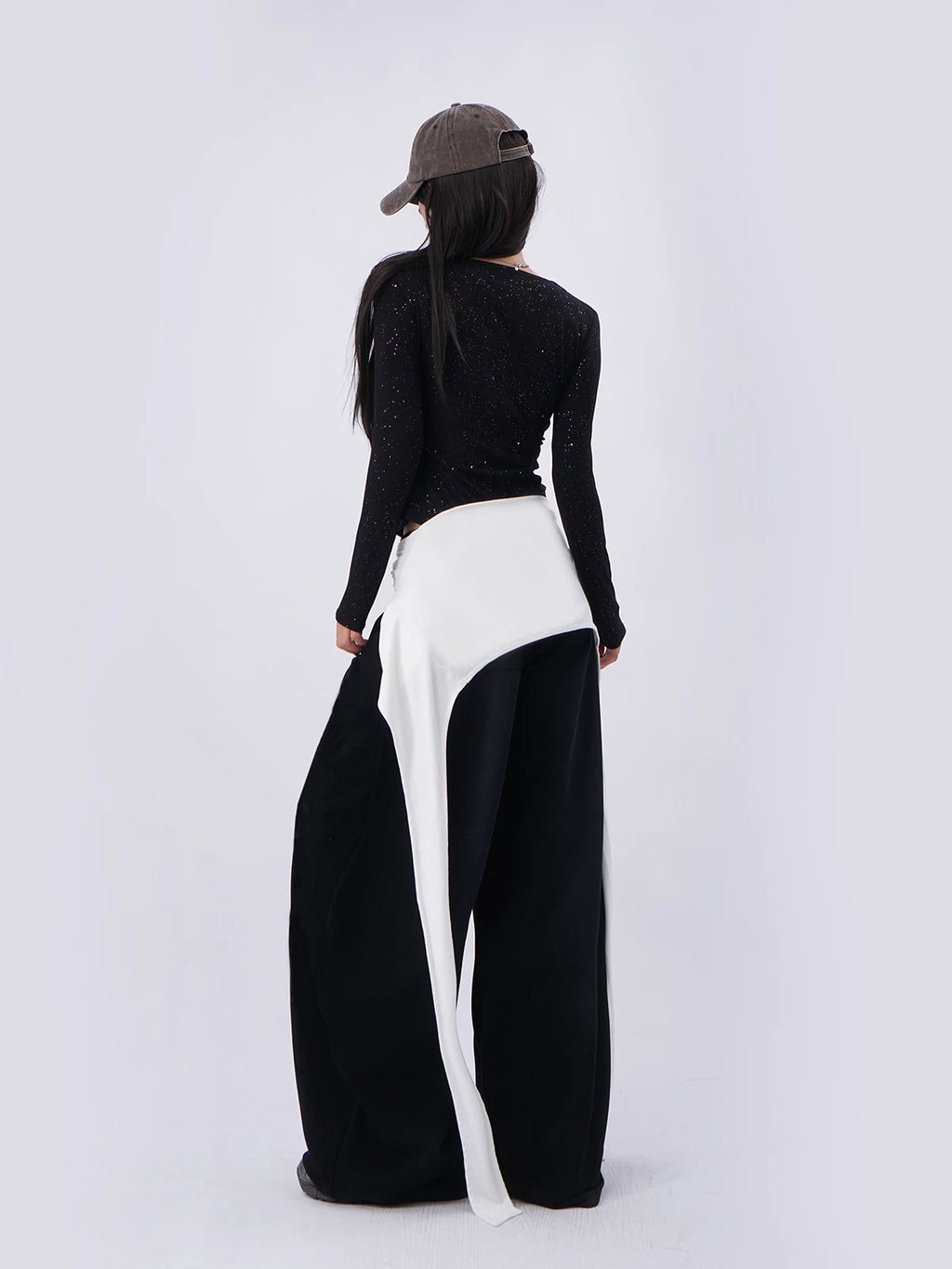 SAMUSAN Streamer Waist Towel Two Wear Casual Long Sleeves