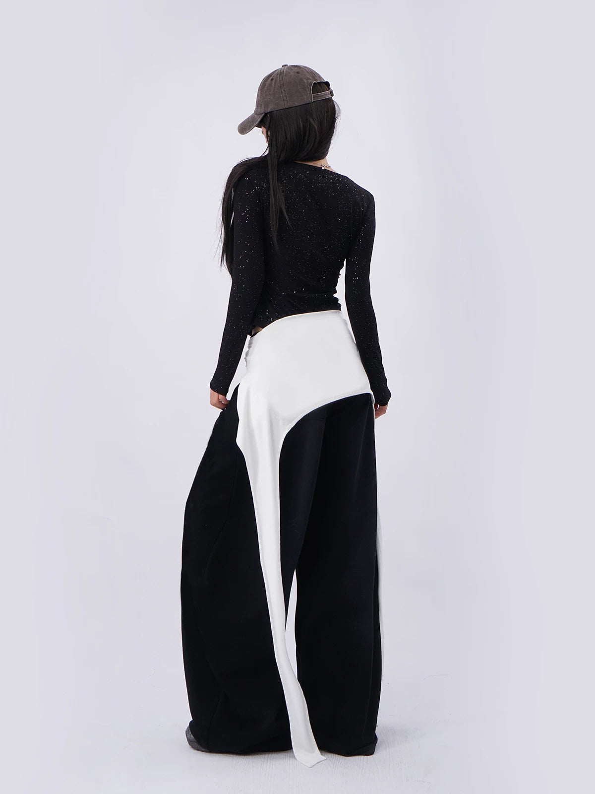 SAMUSAN Streamer Waist Towel Two Wear Casual Long Sleeves