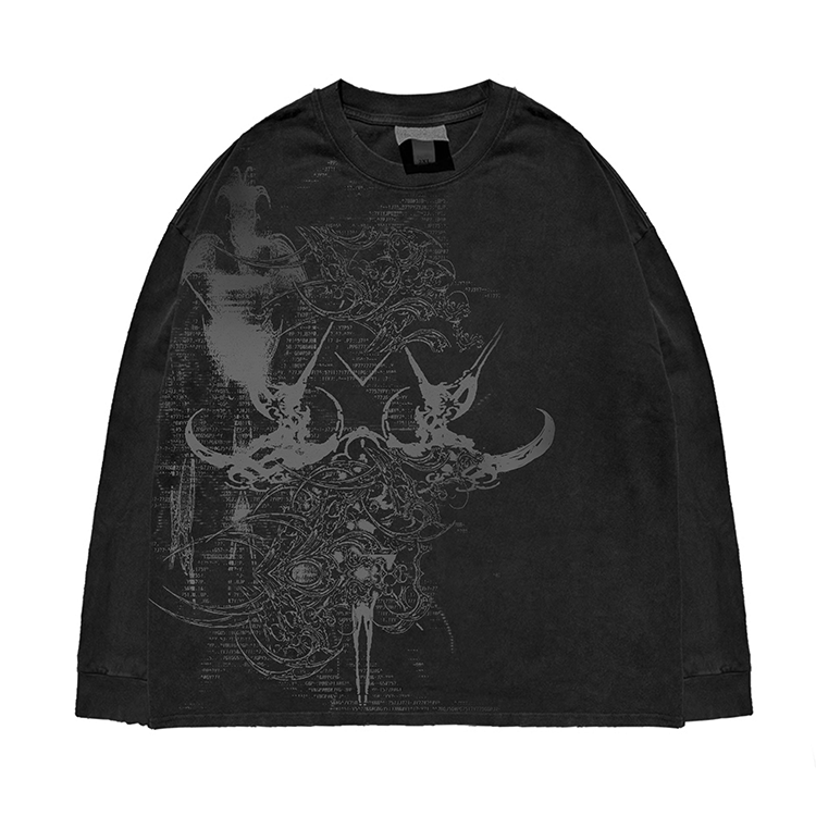 Wang Youbing Studio! Shibuya 260g 100% Cotton Long Sleeve Tee