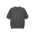 TURNTIDE Vintage Lapel Breasted Knitted Tee