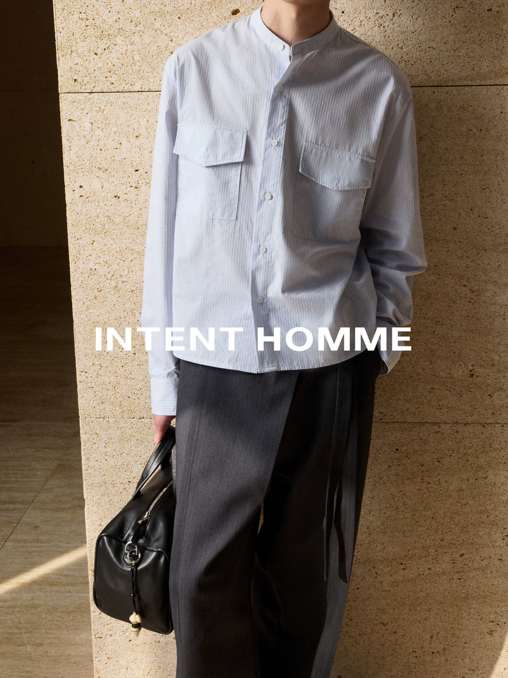 INTENT Henry Shirt Striped Shirt