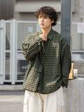 NOEARS Japanese Plaid Versatile Casual Shirt