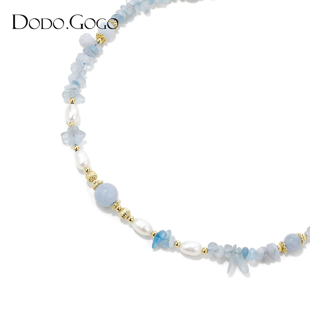 DODOGOGO Light Luxury Niche Premium Pearl Necklace Bracelet