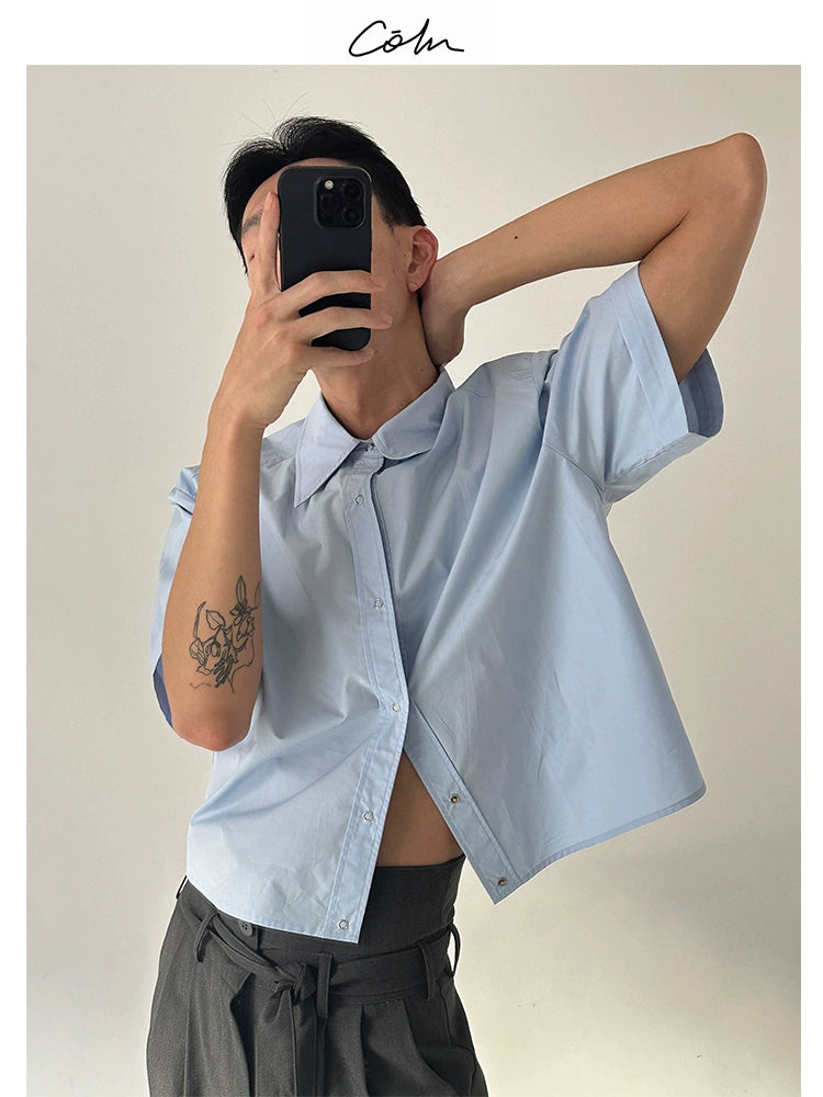COLN Skin-friendly Soft Casual Short Shirt