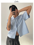 COLN Skin-friendly Soft Casual Short Shirt