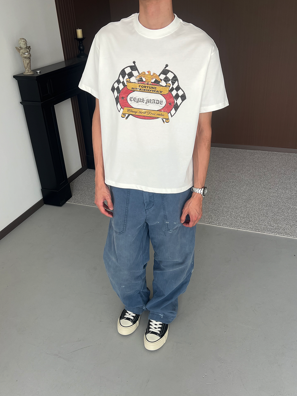 CENSMADE Racing Car Old Printed Tee