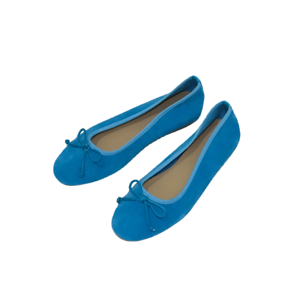 Mooreyu Bow Round Head Ballet Shoes