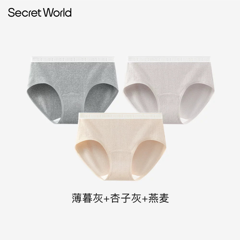 SecretWorld Mid-waist Breathable Briefs