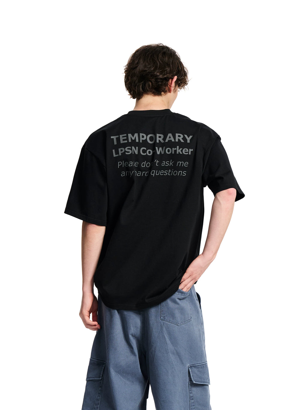 Loopsoon Fun Text Print Versatile Fashion Tee