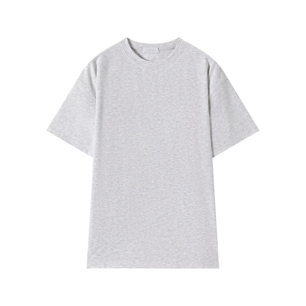 VLABMADE Embroidery Front Shoulder Elastic Tee