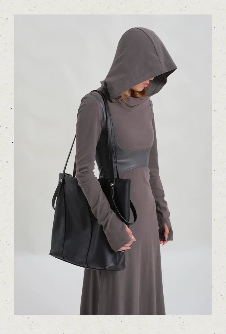 KoniKoni Premium Textured Large Capacity Shoulder Bag