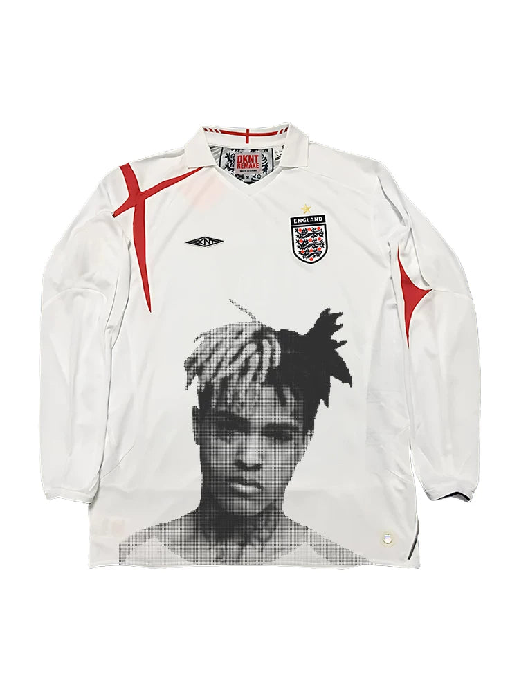 KANYE  REMAKE Portrait Print Casual Tee