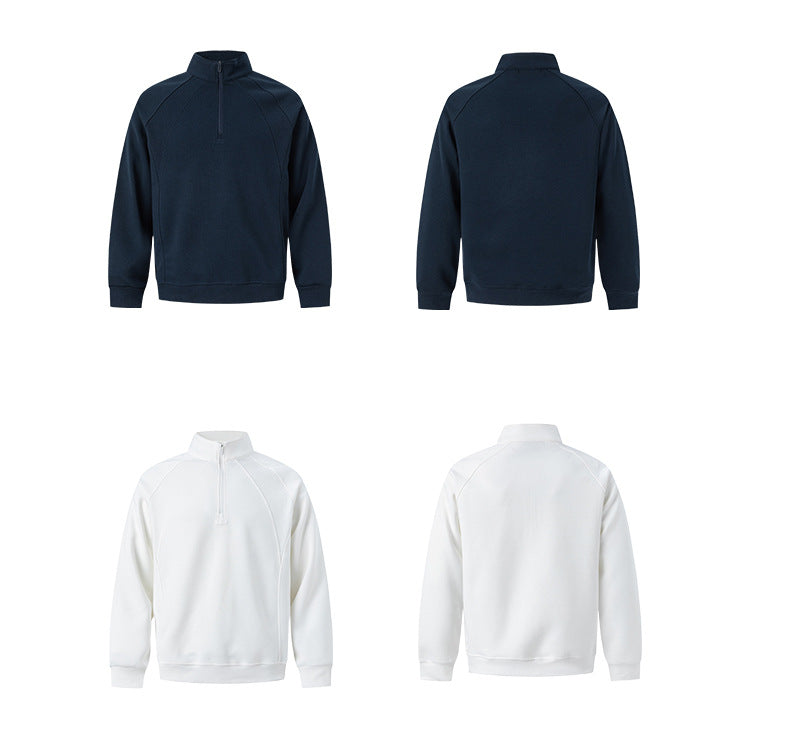 UNF Stand-up Collar Half-zip Sweater