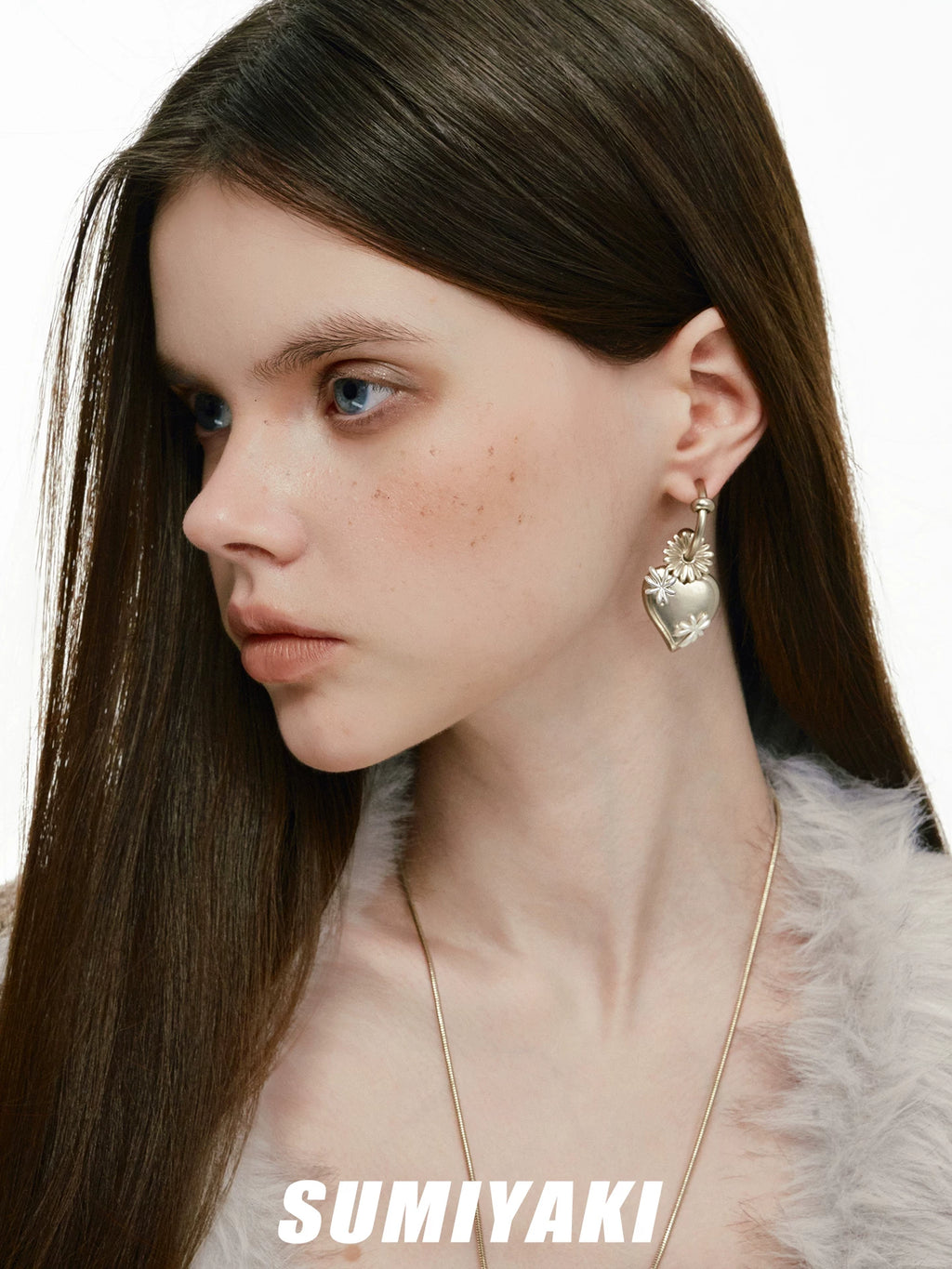 SUMIYAKI Chrysanthemum Love Light Luxury Earrings
