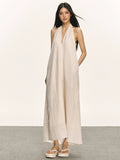 Anna Aneae Premium V-Neck Neck Dress